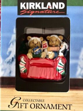 1997 Kirkland Signature Christmas Morning Ornament Westmar Collectible Bears